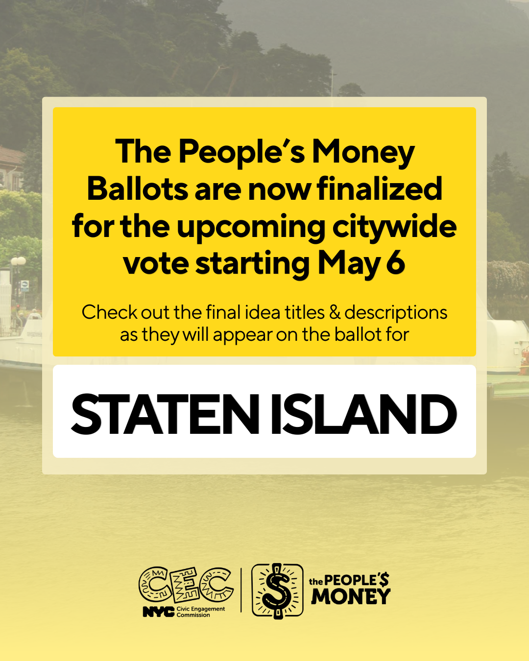 Staten Island Borough Ballot 