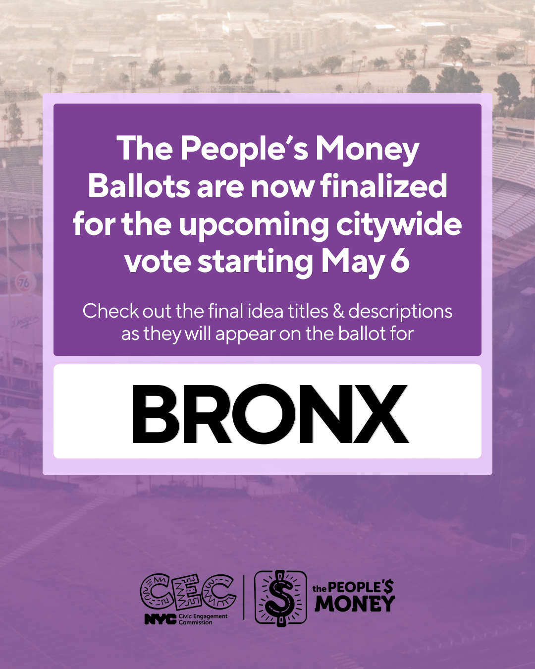Bronx Borough Ballot 