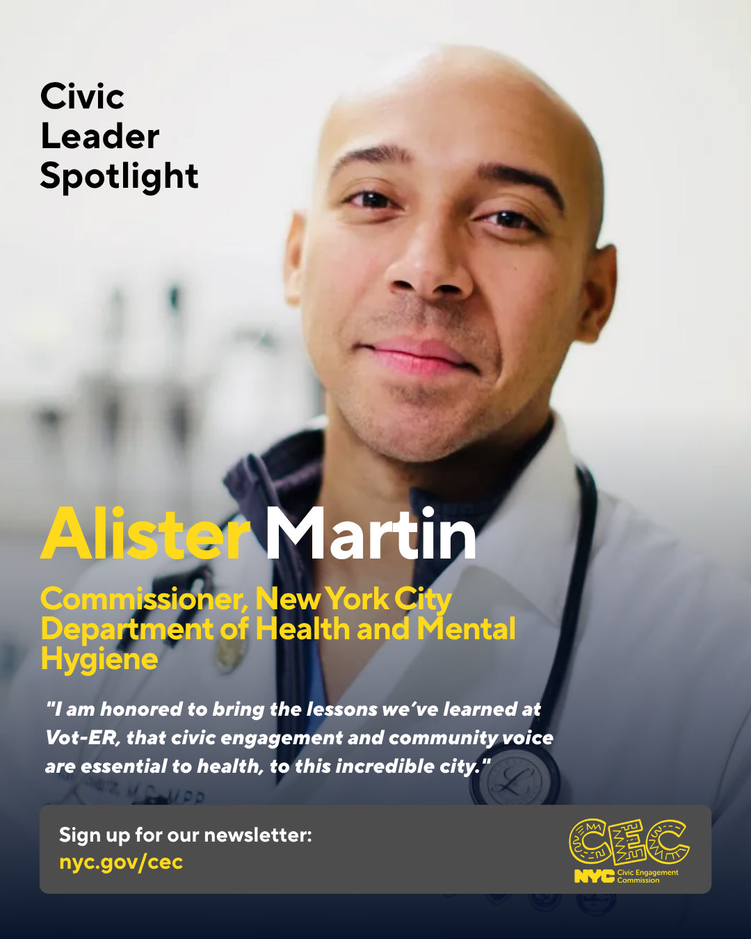 Civic Leader Spotlight - Alister Martin