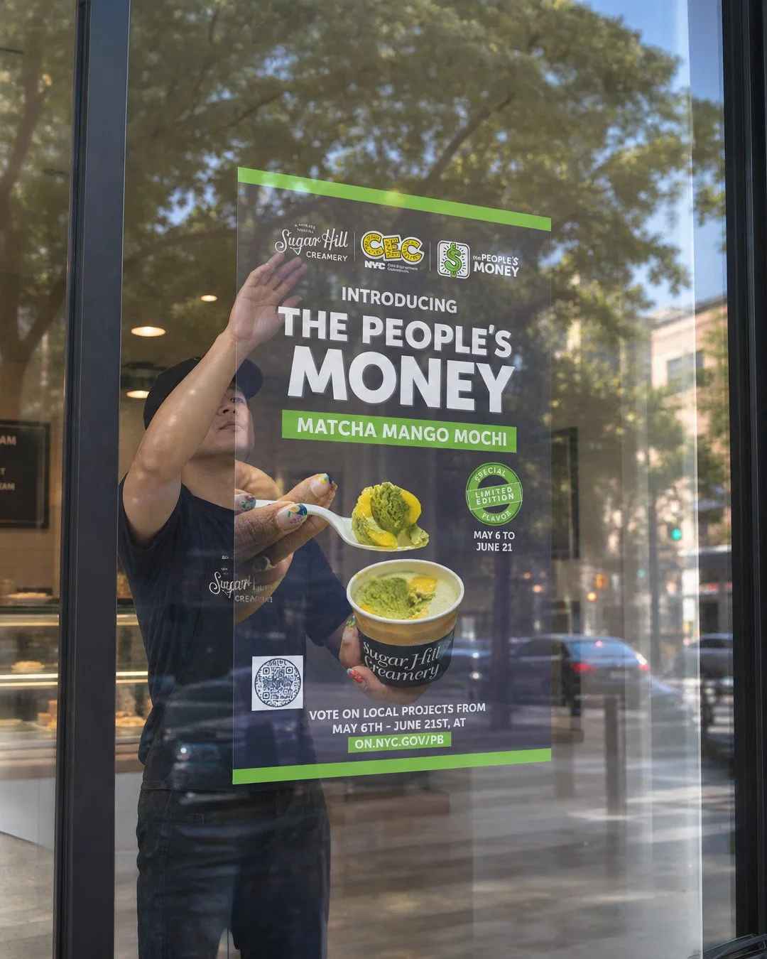 Sugar Hill Creamery × The People's Money: Matcha Mango Mochi