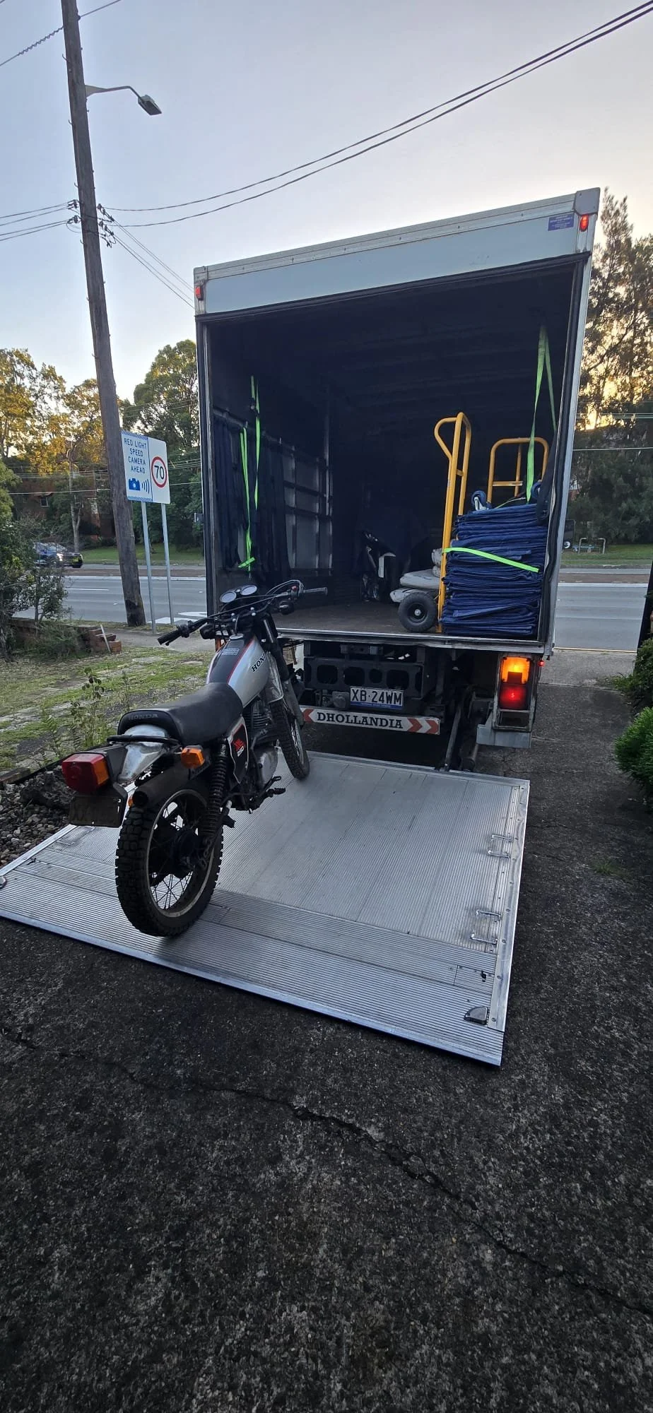 Motorbike on tail lift.jpeg
