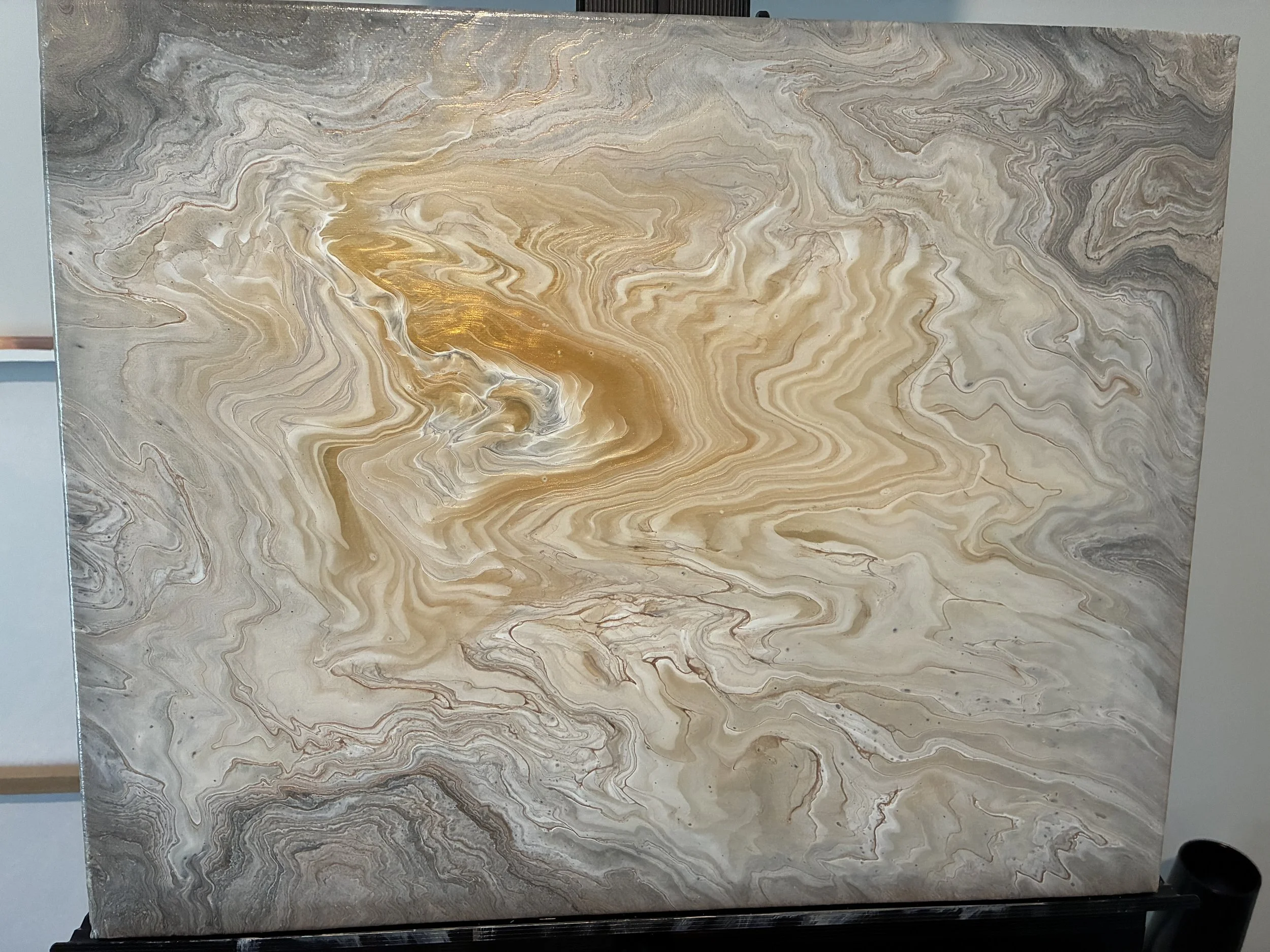 Echoed Stone Original Acrylic Pour Canvas 16x20