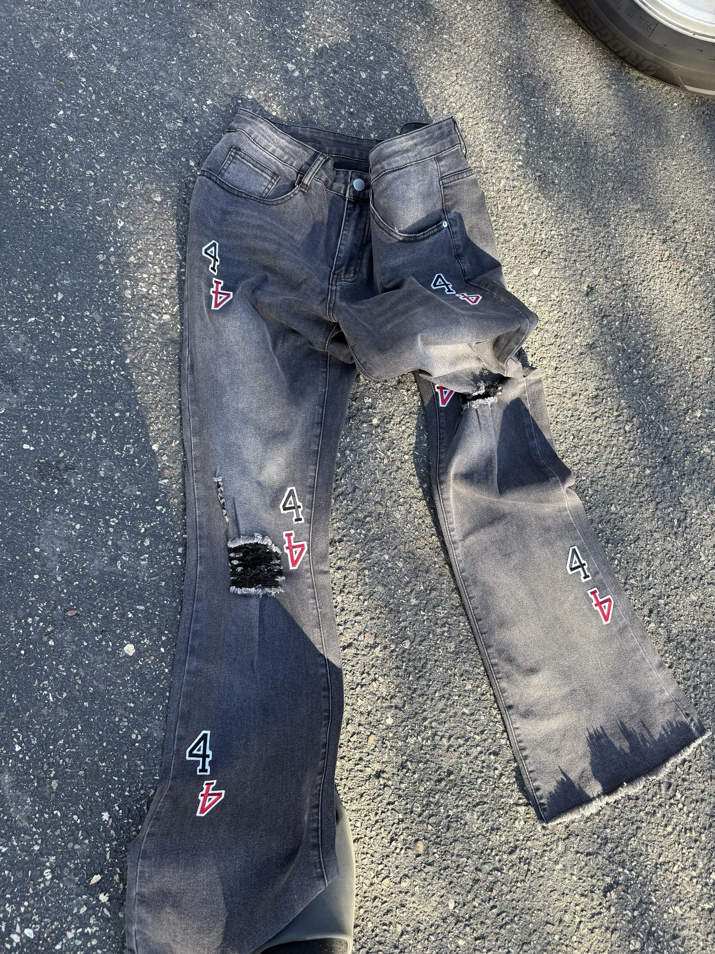4eva 2way Stacked Jeans