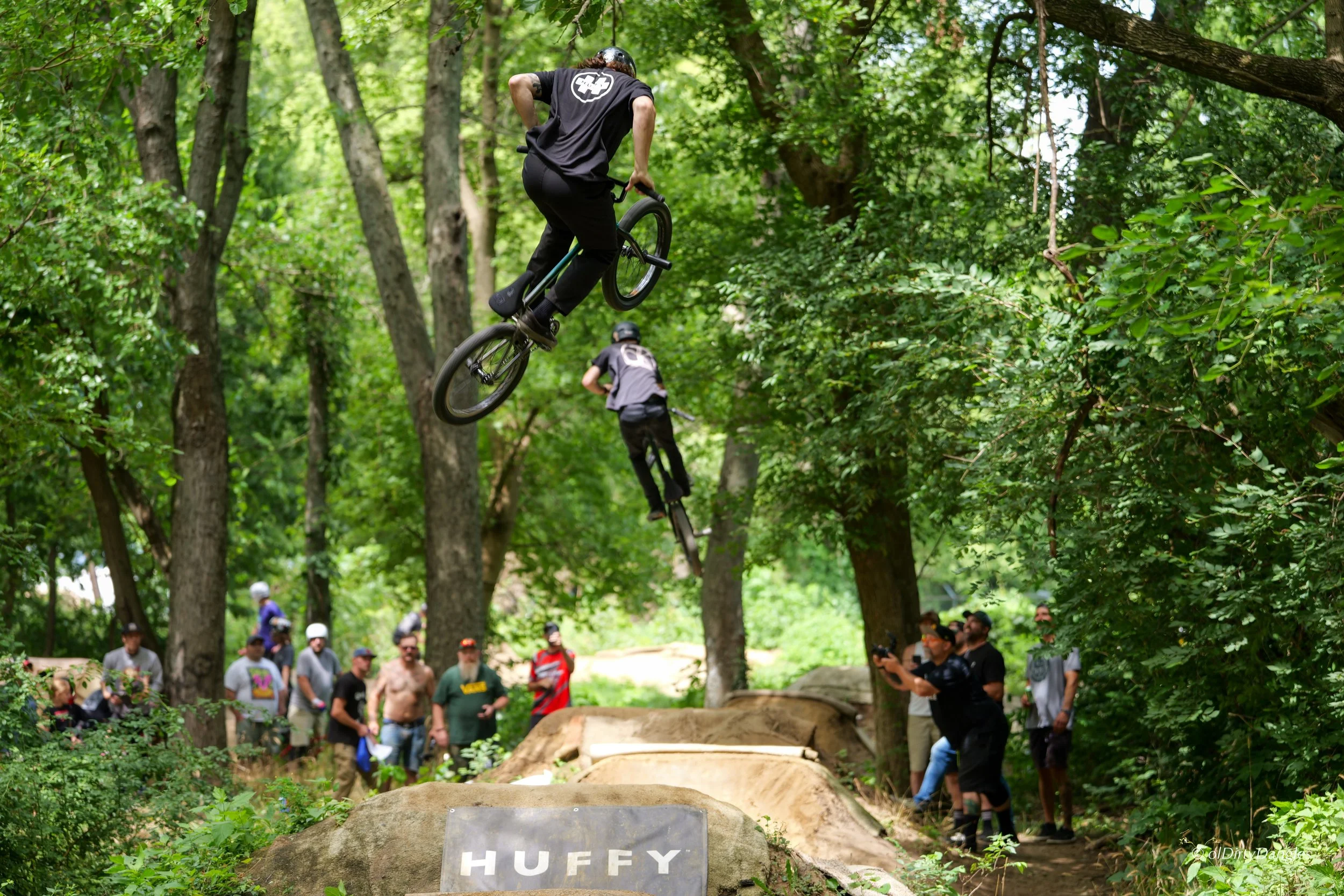 Zach Borton whip (Huffy), Tyler Wogoman tire grab (DK) - Photo by OlDirty Dangles