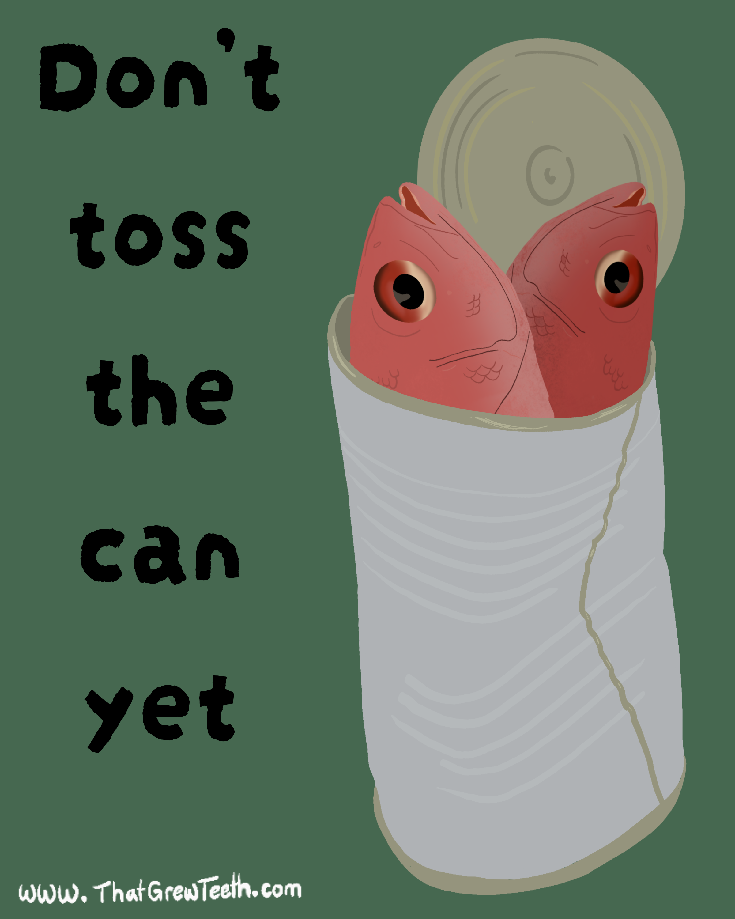 Dont Toss the Can Sticker