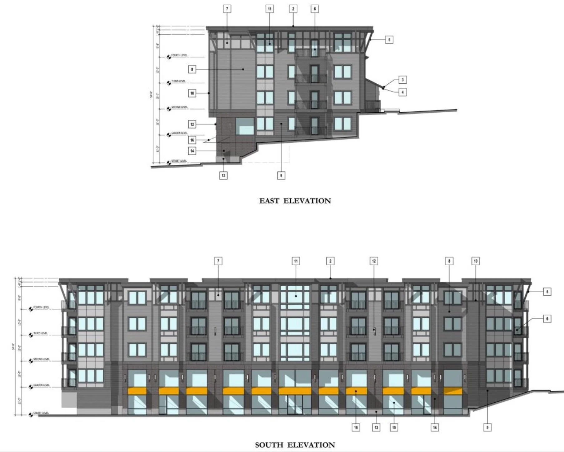 Building B Commercial (looking uphill)