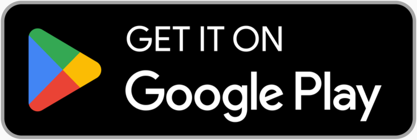 Google Play store badge with the Google Play logo and text 'GET IT ON Google Play' to download the QueUp app