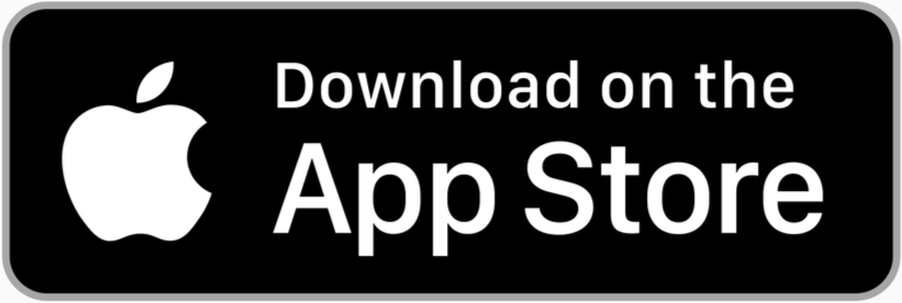 Black badge with white Apple logo and text 'Download on the App Store' to download the QueUp app