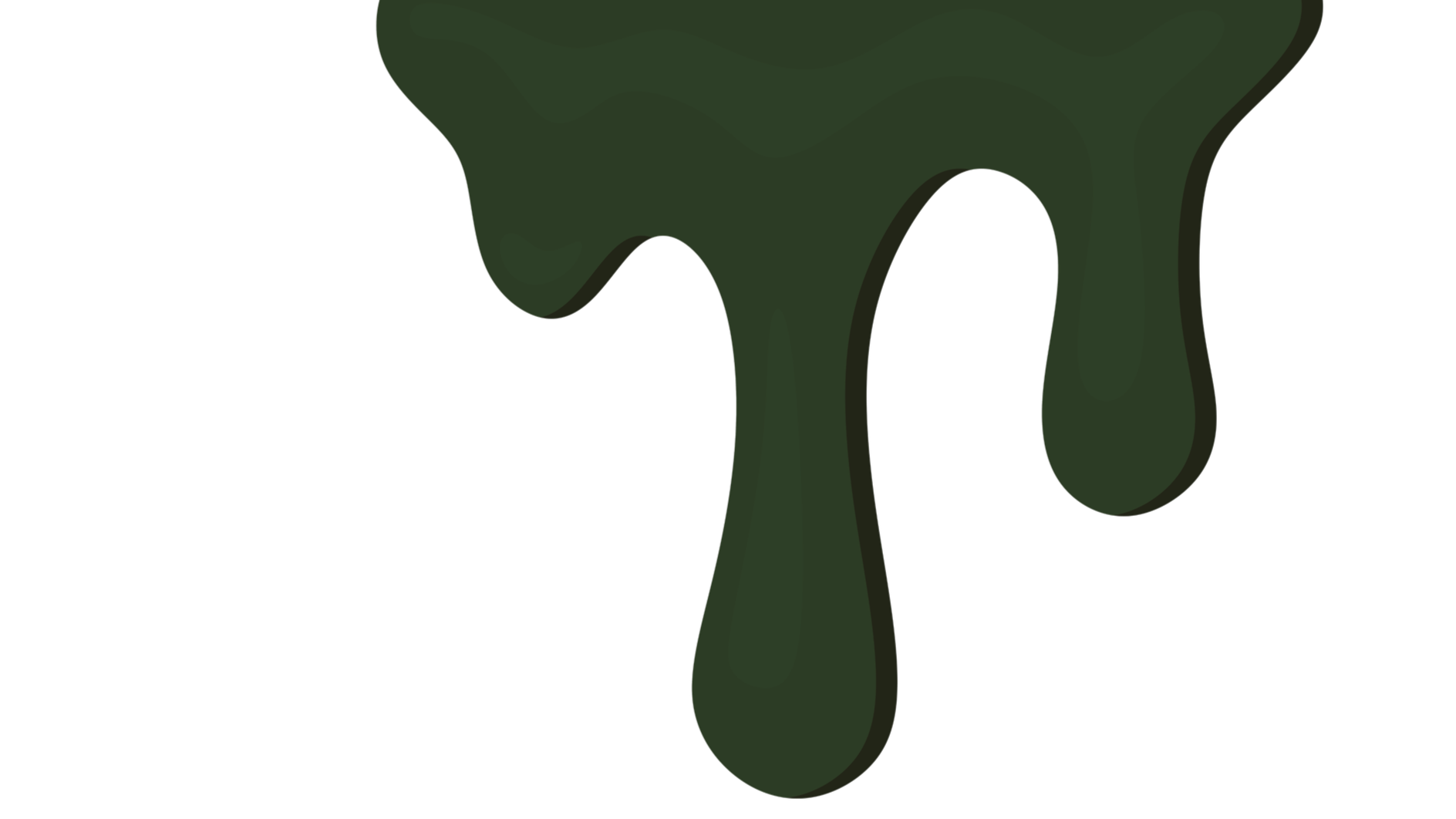 Green slime dripping against a black background.