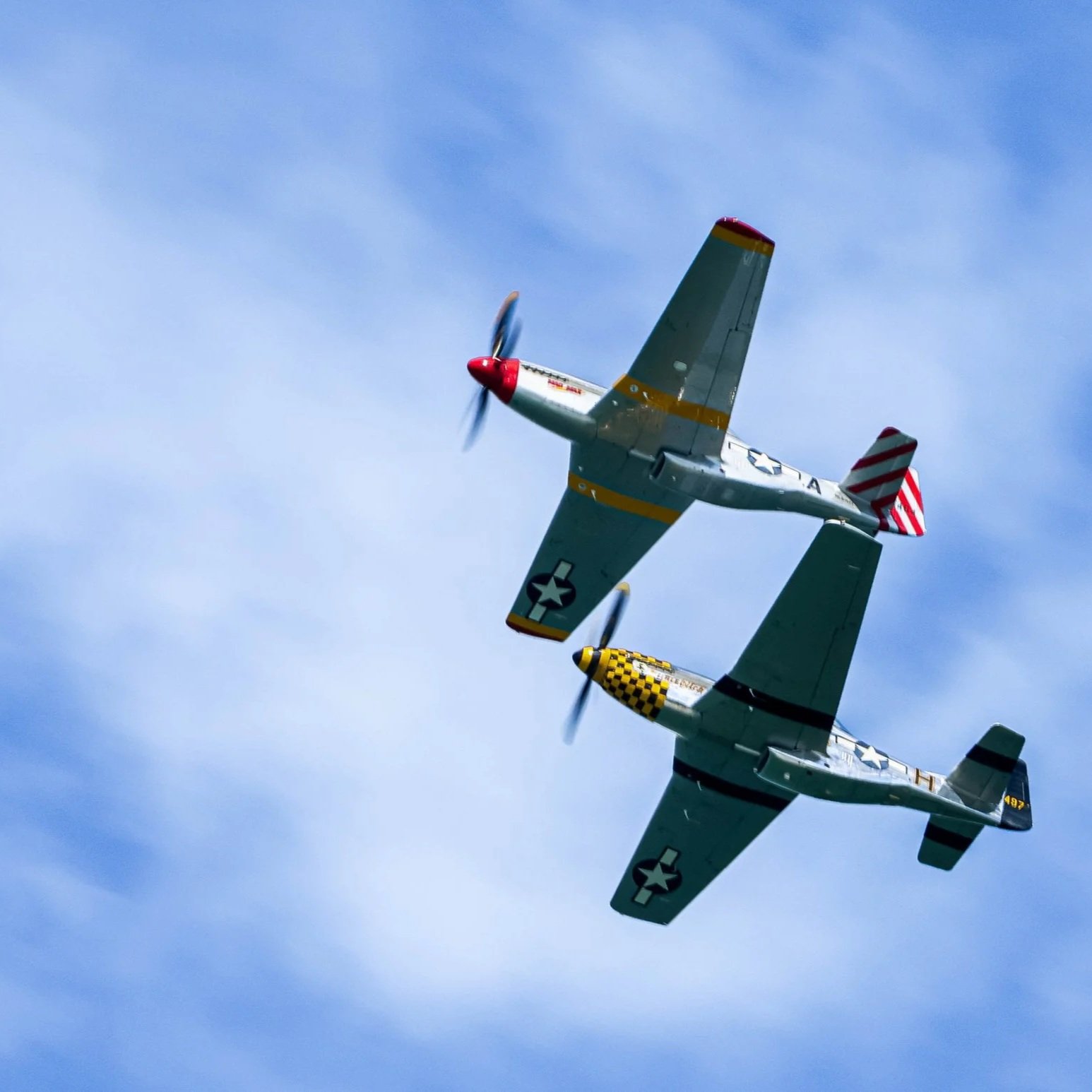 Two planes pictured during Fleet Week SF