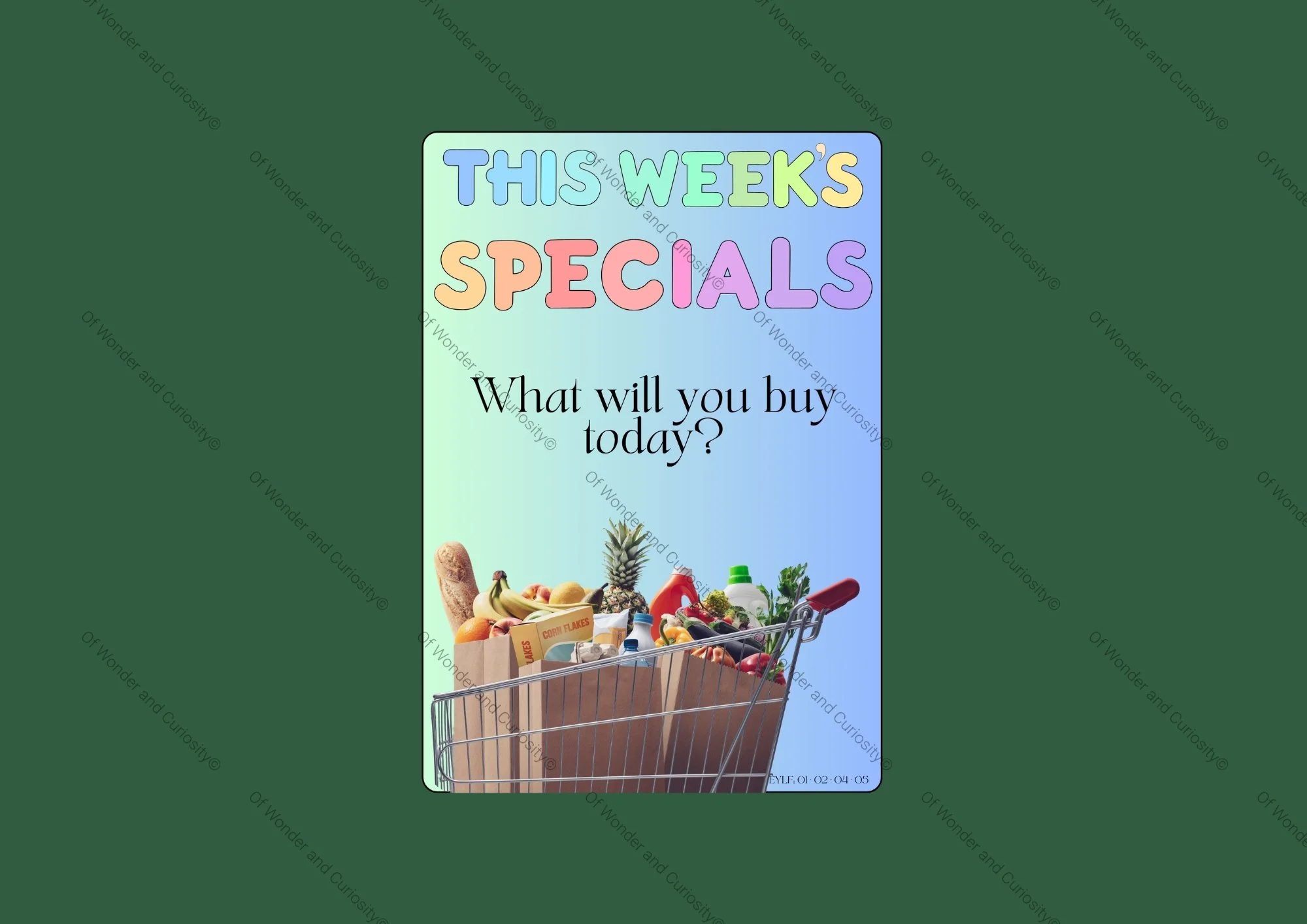 Market Play Sign Set