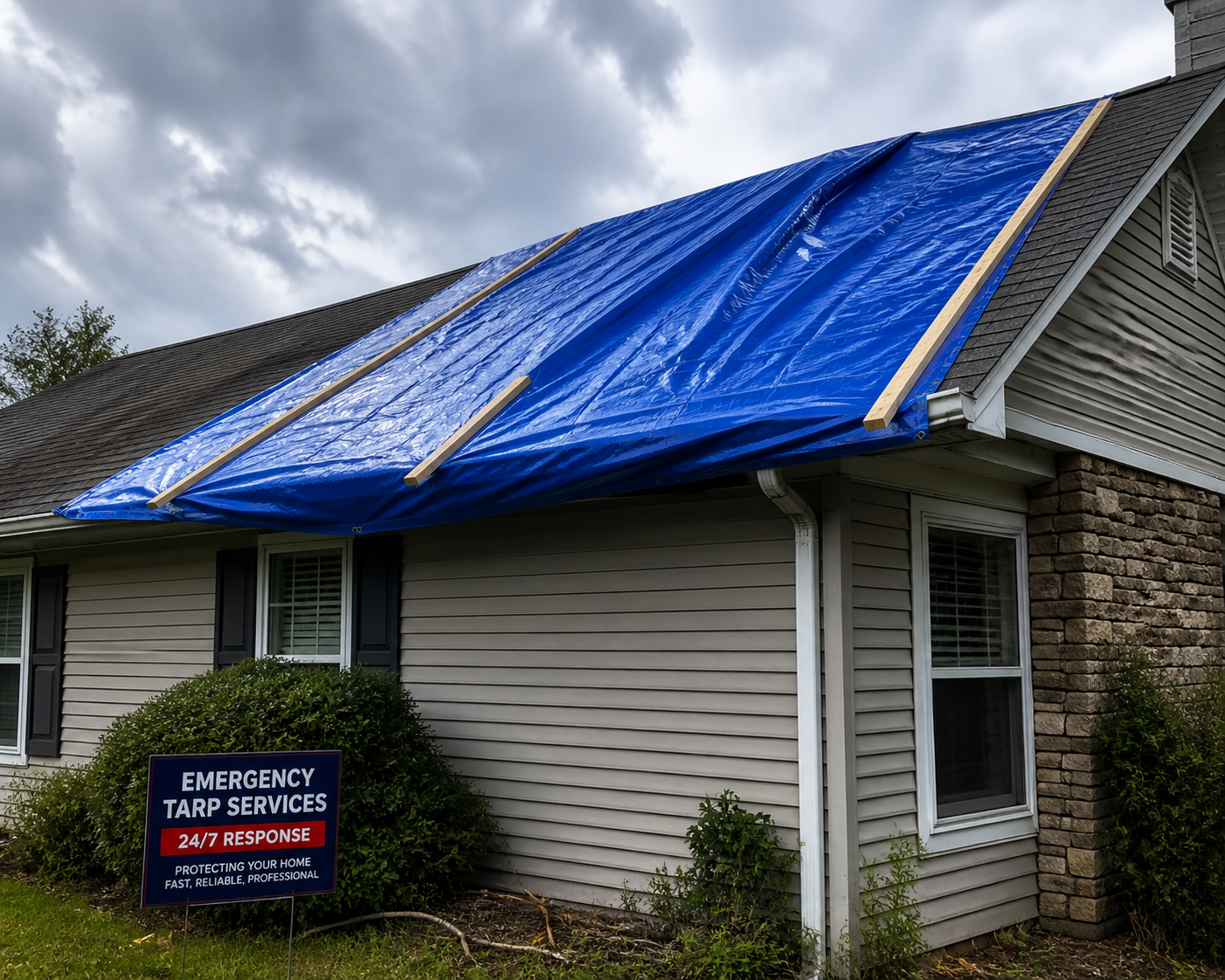 Emergency Tarp Services: Protecting Your Roof and Property From Further Damage