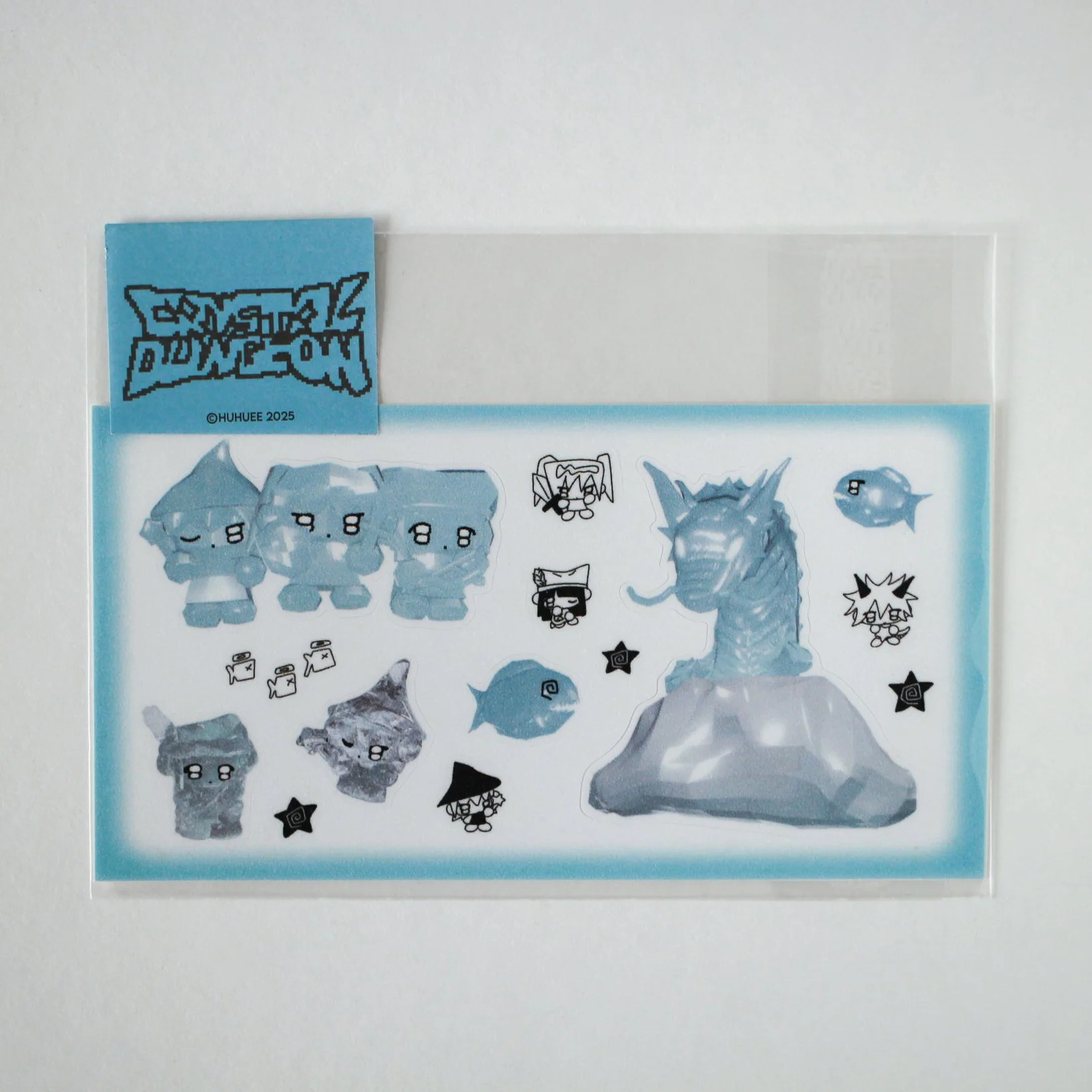 huhuee 'Crystal Dungeon' Sticker Sheet