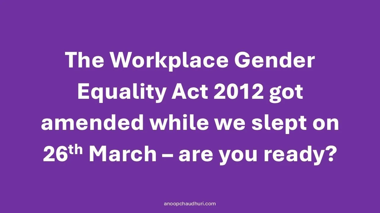 Which lever do I pull to close the Gender Pay Gap?
