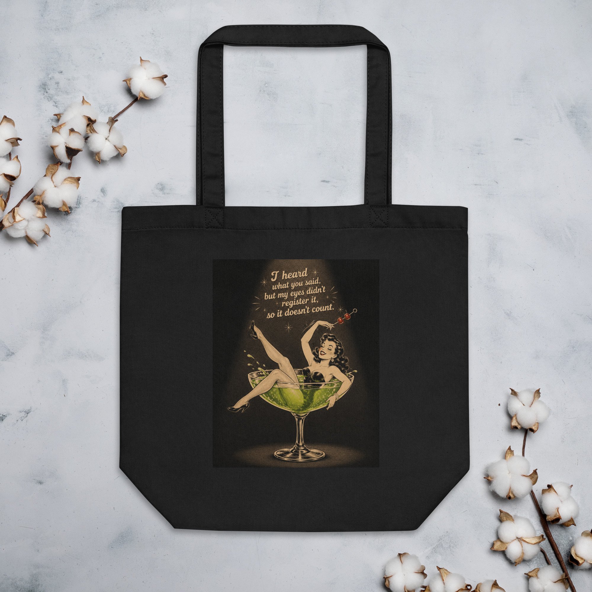 The "It Doesn't Count" Organic Eco Tote Bag
