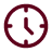 Icon of a target or crosshairs, often used to represent aiming or precision.