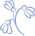 A blue letter 'G' with a stylized leaf or plant design intertwined.