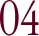 A digital clock displaying the number 04.
