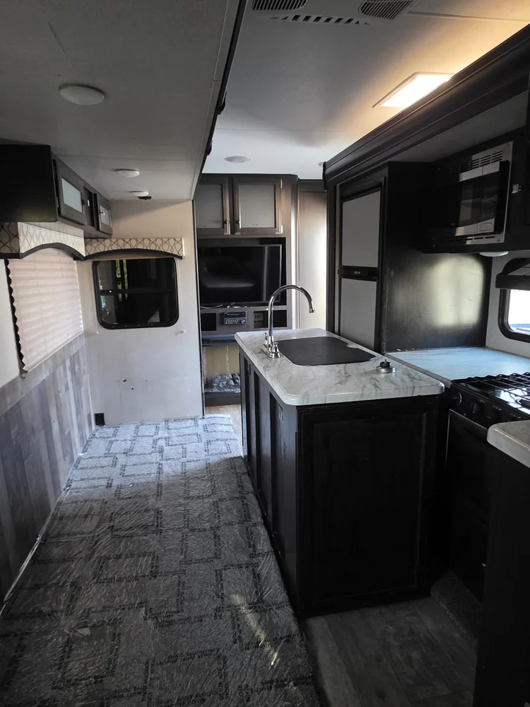 RV interior clean
