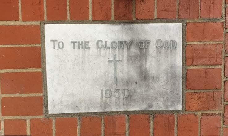 Plaque - To The Glory Of God 1950