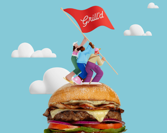 Seed's campaign for Grill'd world-first launch.