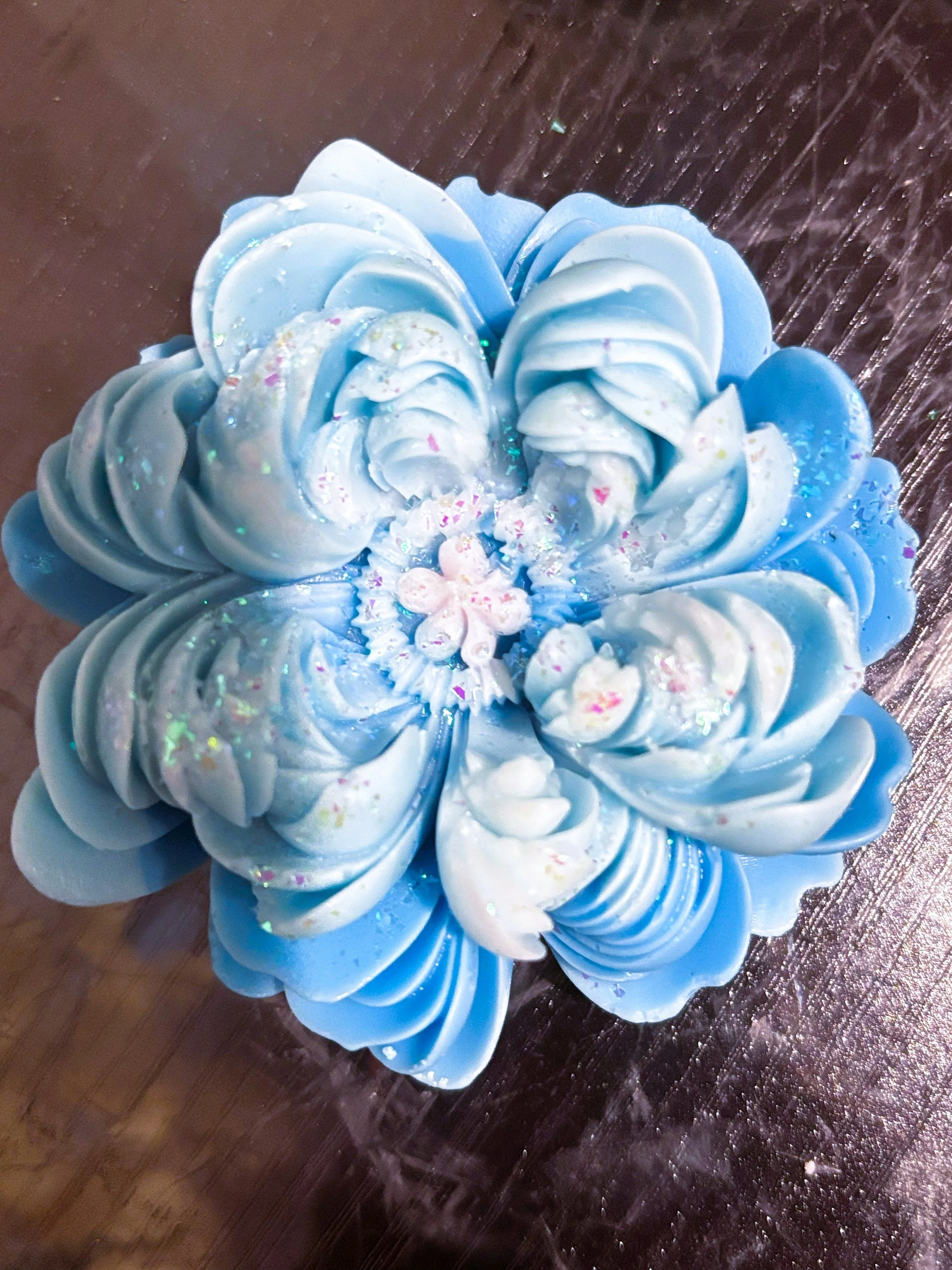 Large Scented Flower Candles, 3
