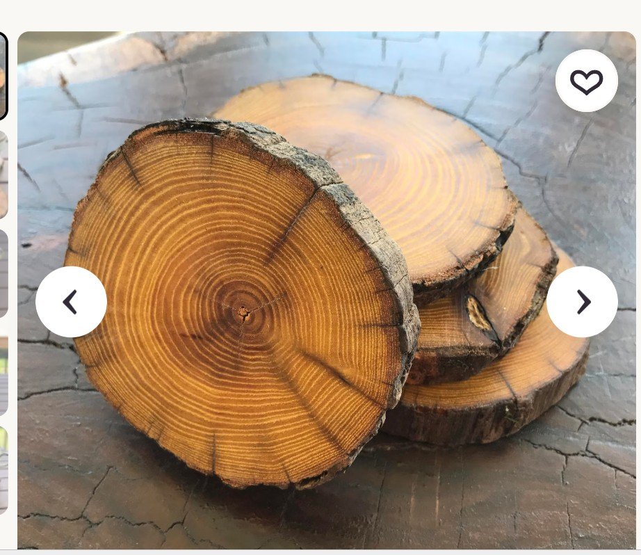 Complementary - Rustic Tree Candle Coaster