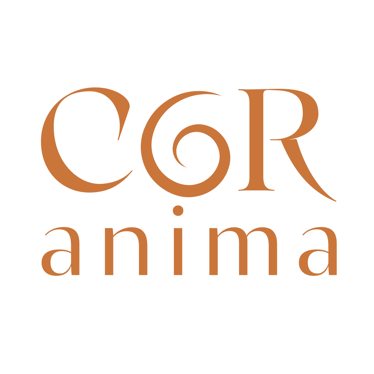 Logo COR anima în culoarea Solar — centrul ființei, expresie caldă a esenței și vitalității interioare.