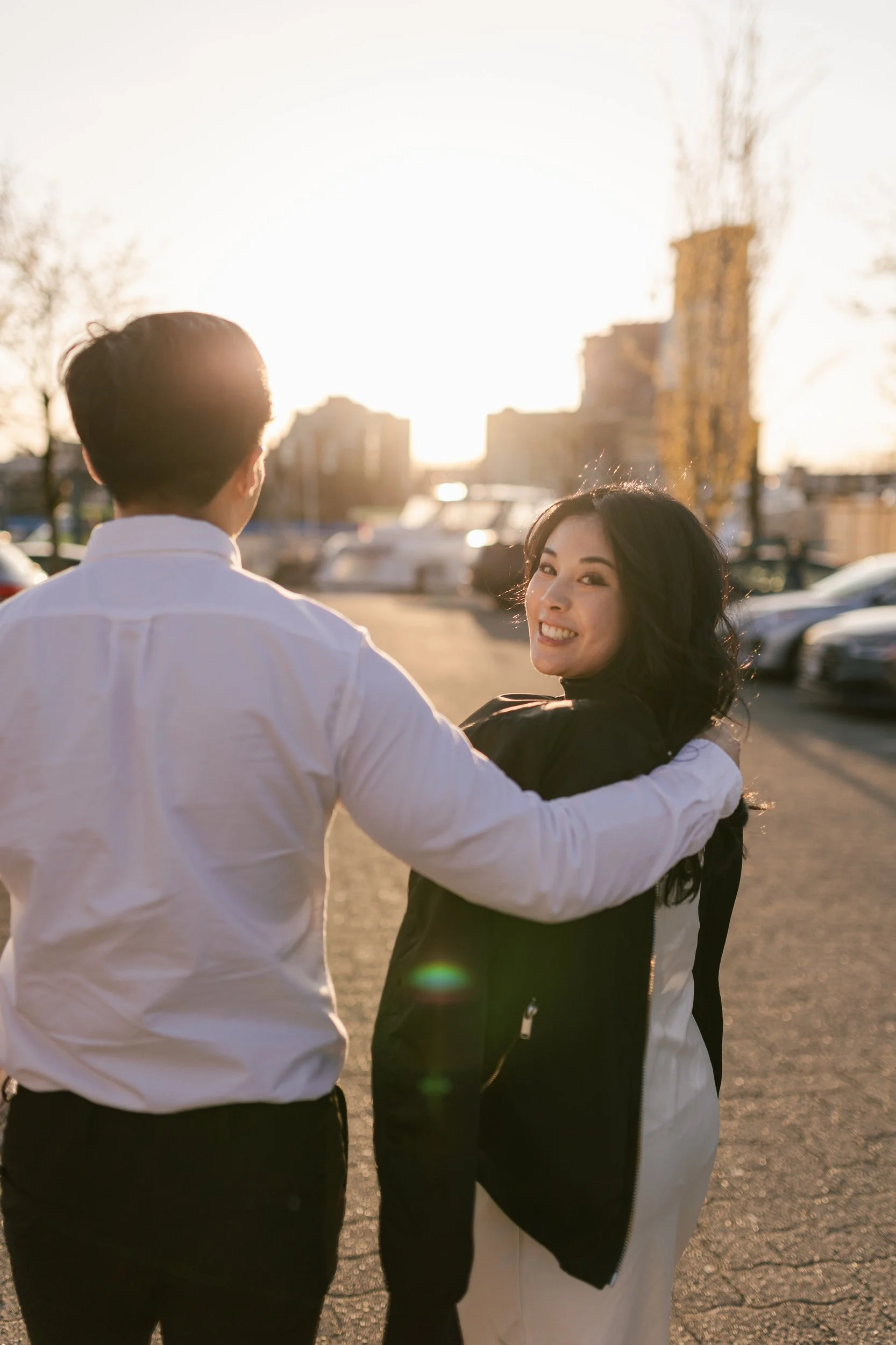 engagement photo from granville island