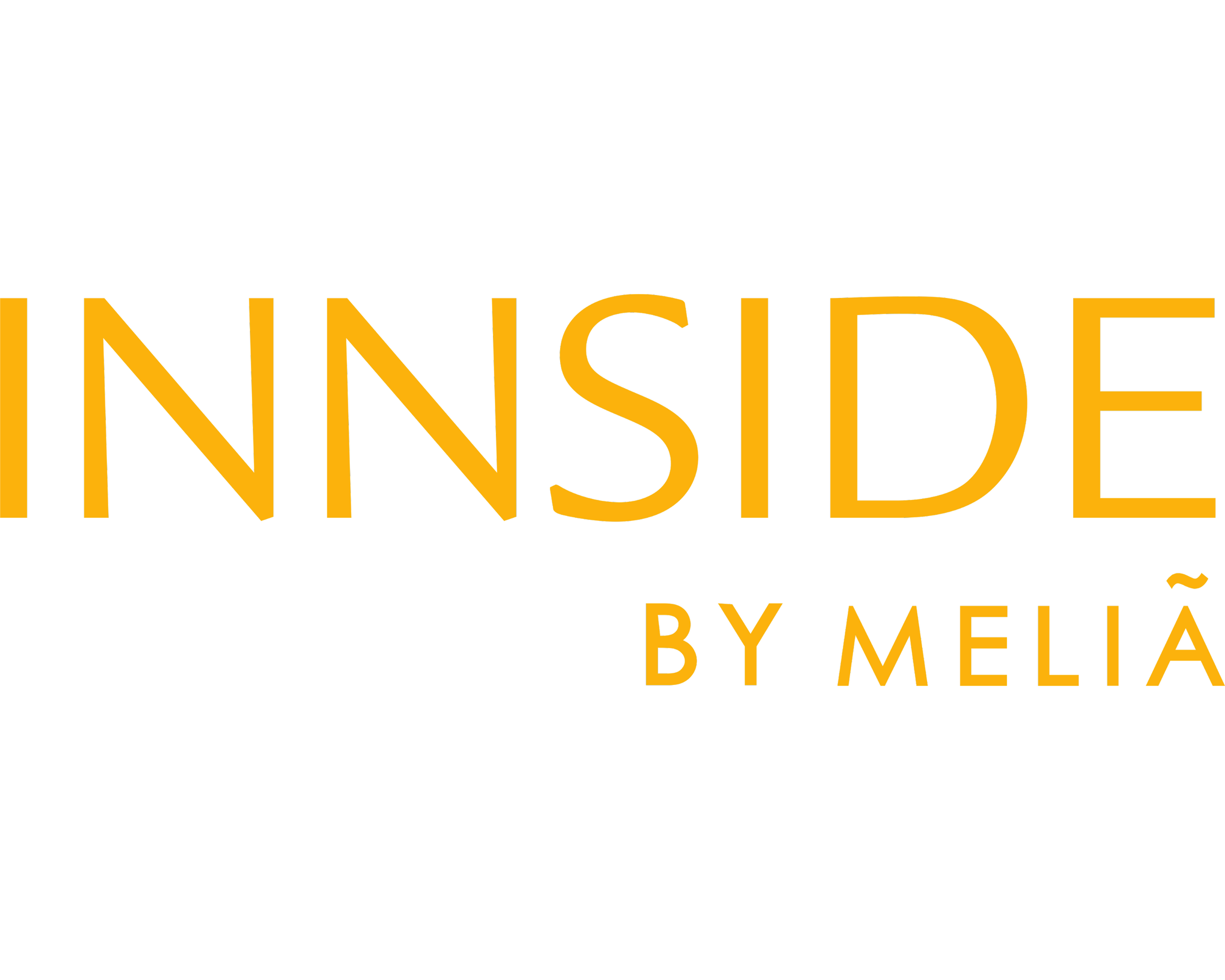 The logo for the movie 'Inside' by Miela, featuring bold black and orange text on a black background.