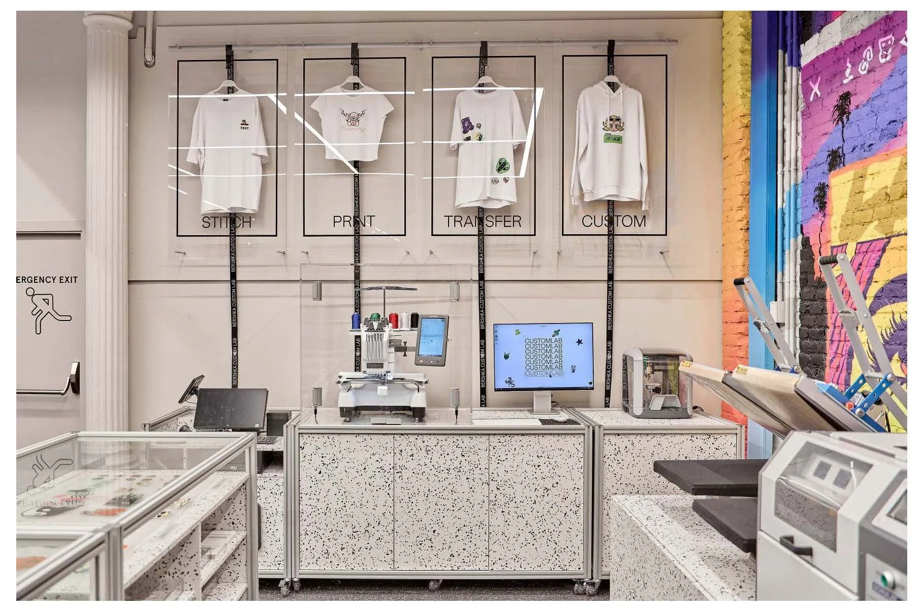 The new Custom Lab area inside the Barcelona flagship store.