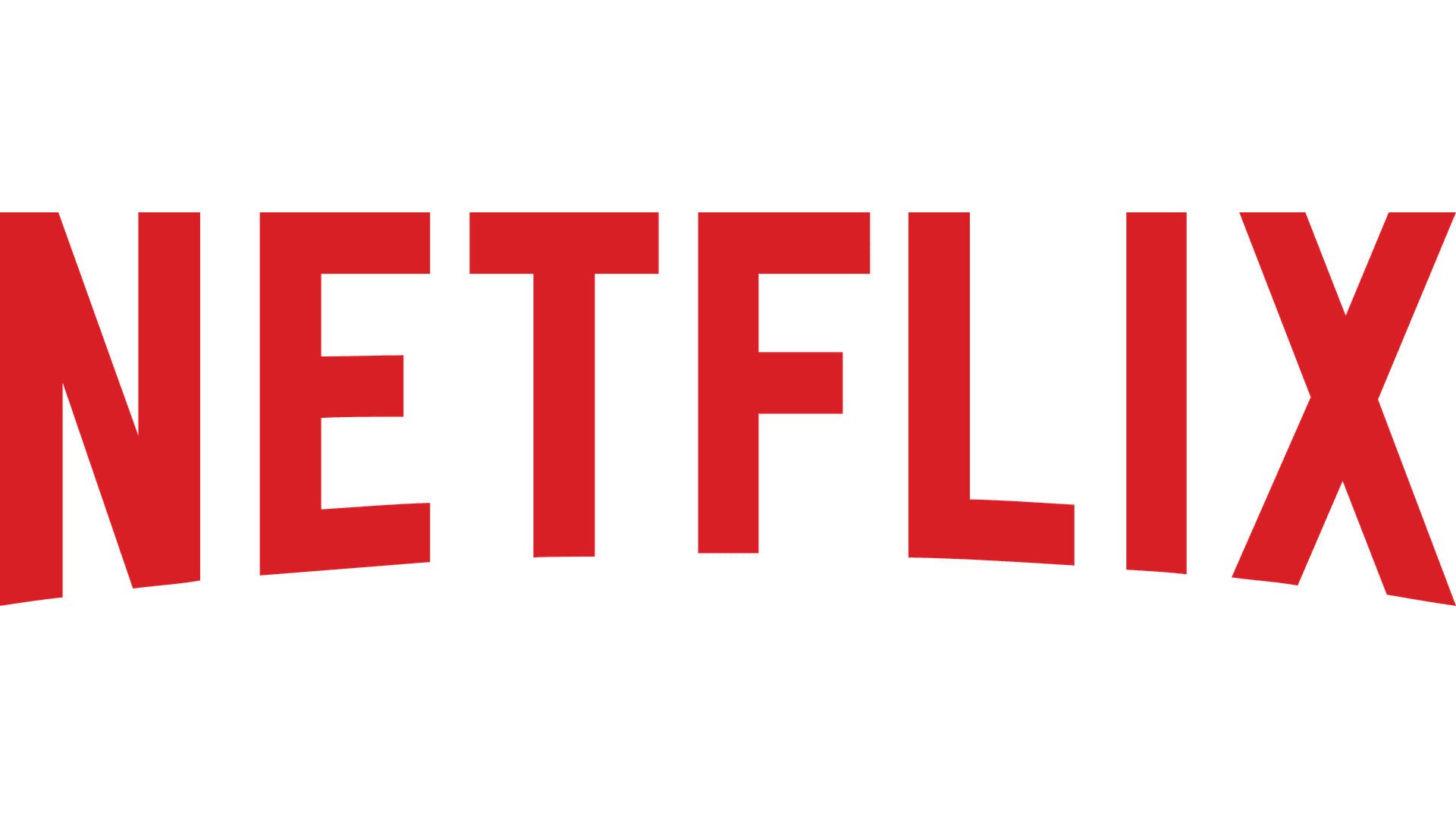Netflix logo with bold red letters on a black background.