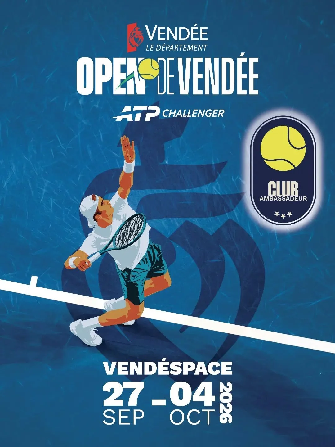 L&rsquo;Open de Vend&eacute;e est de retour 🏆

La 13&egrave;me &eacute;dition aura lieu au Vend&eacute;space du 27 septembre au 4 octobre. Le tennis mondial pr&egrave;s de chez vous avec ces meilleurs joueurs et les champions de demain 🔥

En plus d