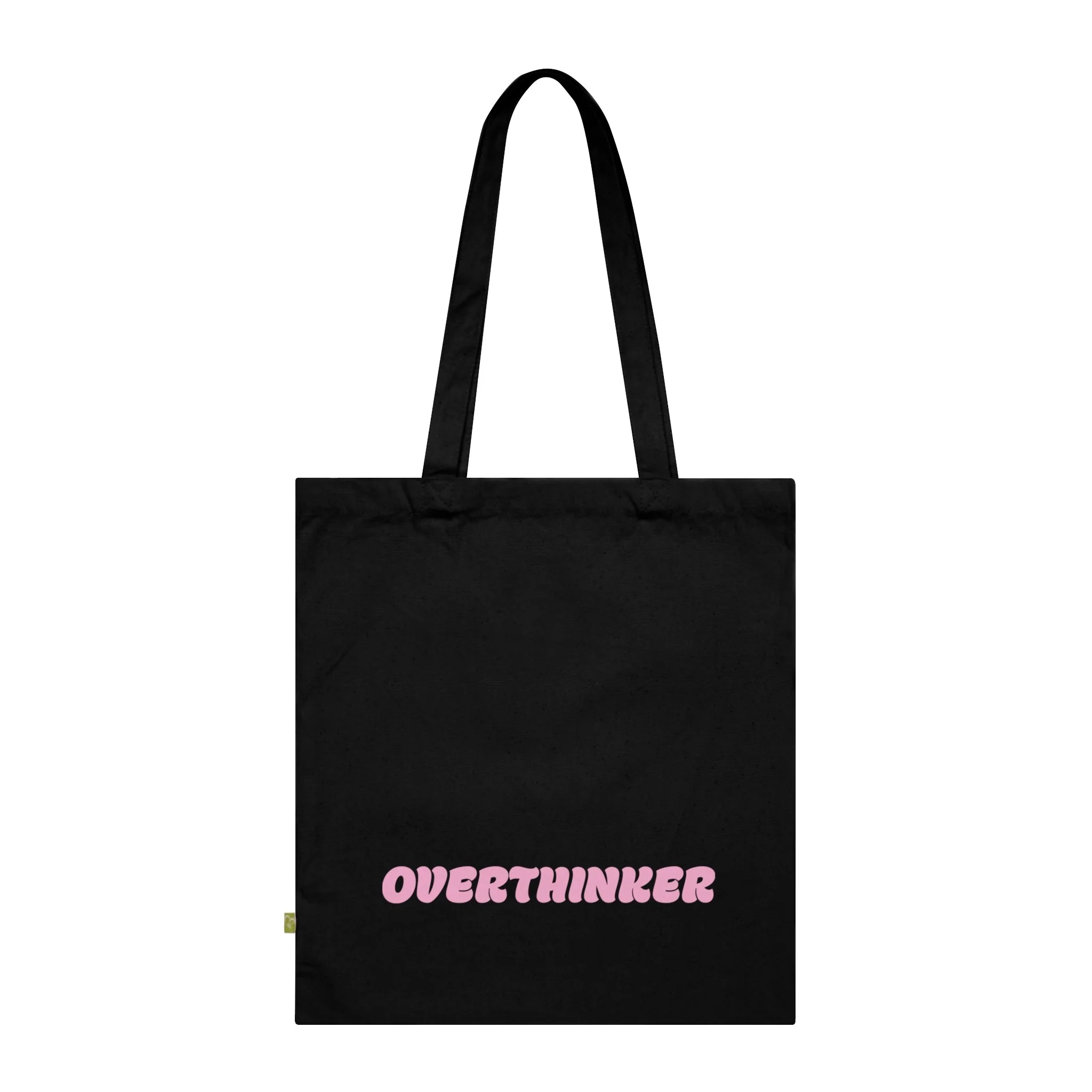 Overthinker Pink | Organic Bag Black