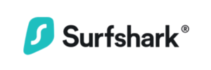 Surfshark logo with stylized 'S' icon and brand name