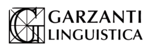 Garzanti Linguistica logo with stylized globe and text