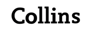 Collins logo in black text.