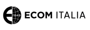 Logo of Ecom Italia with a globe icon and text