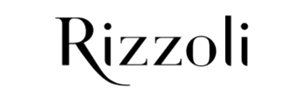 Logo with the text 'Rizzoli' in black, stylized font