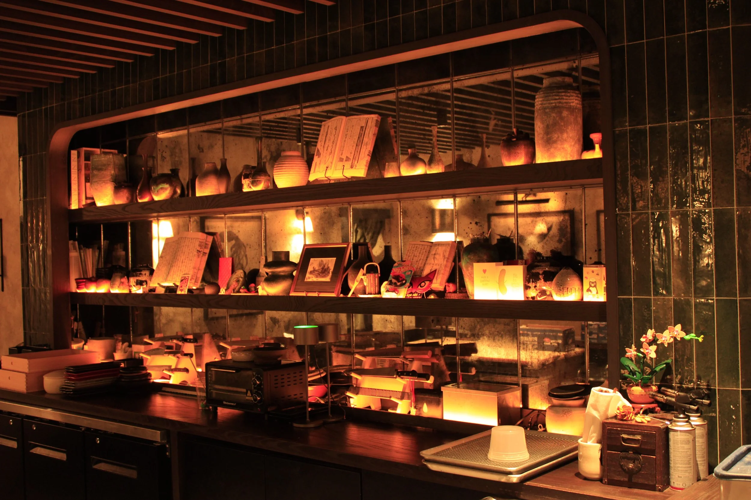 Mirrored Back Bar • Omakase • 2024