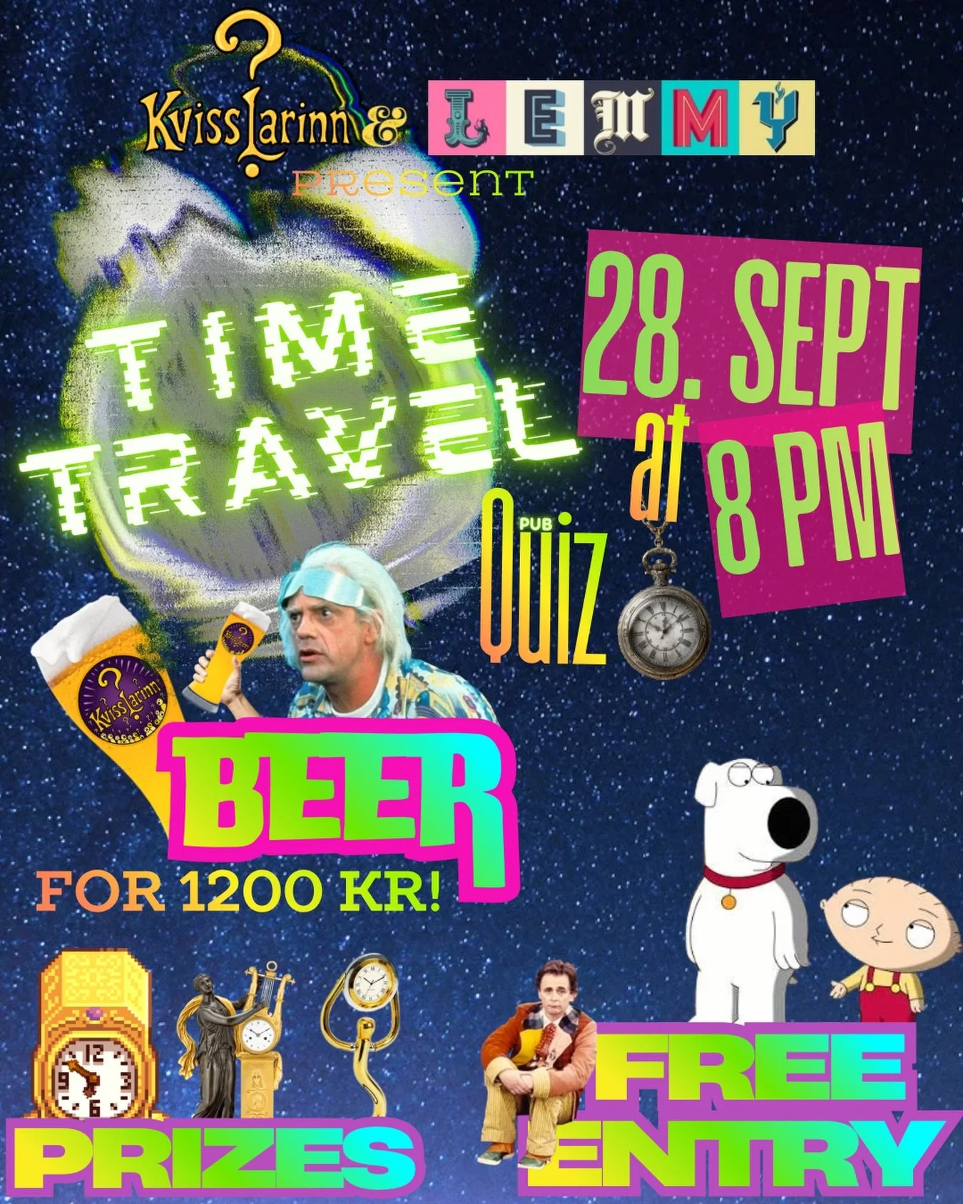 It&rsquo;s about TIME ⏰ Next week we&rsquo;re going to be venturing back and forth through everything time travel related so LOCK IN, as always, for a chance at prizes and the GUARANTEE of a GOOD TIME ⏳⏰ Looking forward (or backward?) to seeing you a