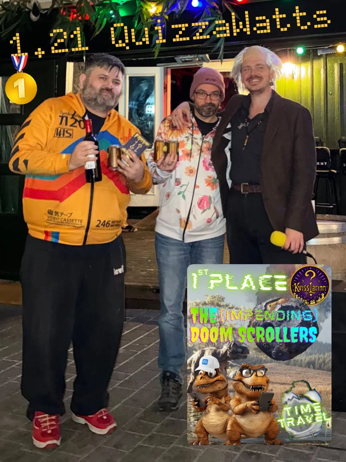 Winners of the TIME TRAVEL Quiz last Monday! 🏆