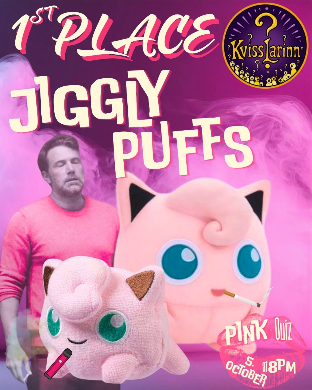 PINK is going HARD next Monday guys!🧞&zwj;♀️ So Jiggly Puff Puff Pass that Gas before you bring your ass on over there next Monday at 20 for a chance at prizes and the GUARANTEE of a good time 🩷🦩These beautiful mascots will be waiting for you 👛💞
