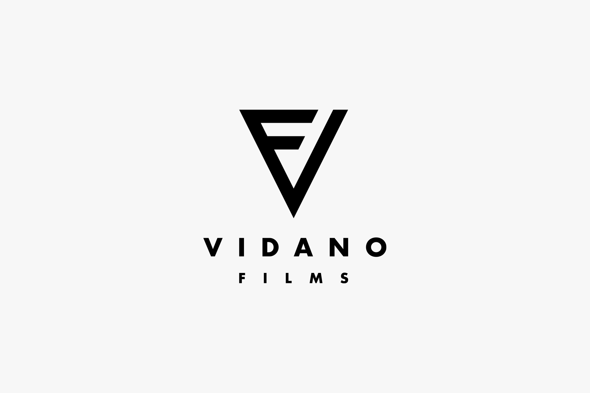 Logo of Vidano Films with a geometric triangle and stylized 'V' and 'F' inside, with the company name underneath.