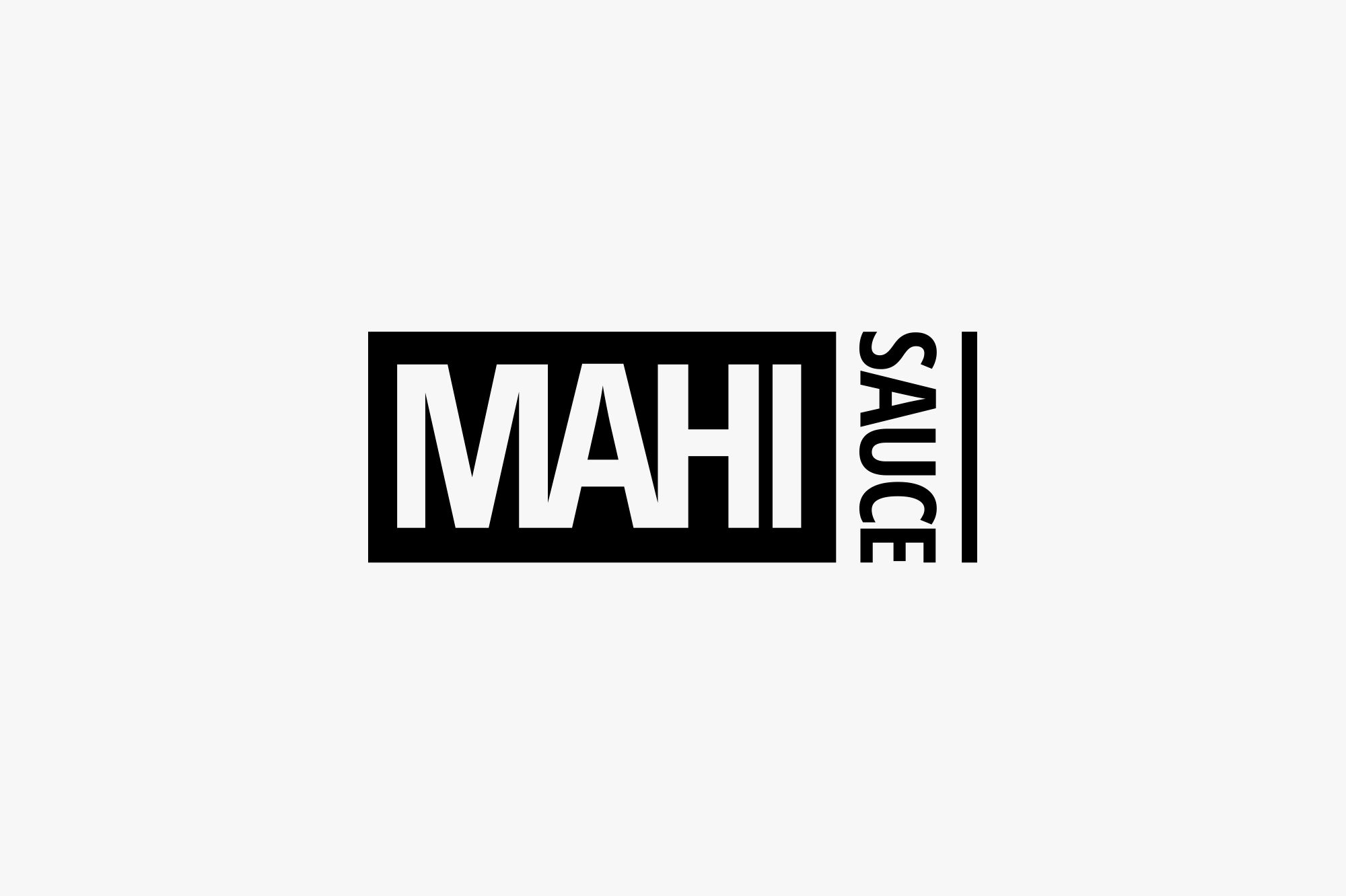 SAUCE MAHI logo in black and white