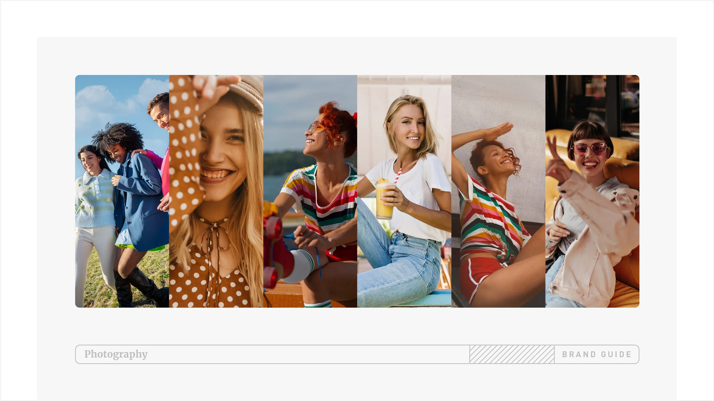 Collage of seven women enjoying various outdoor and indoor activities, smiling and having fun.
