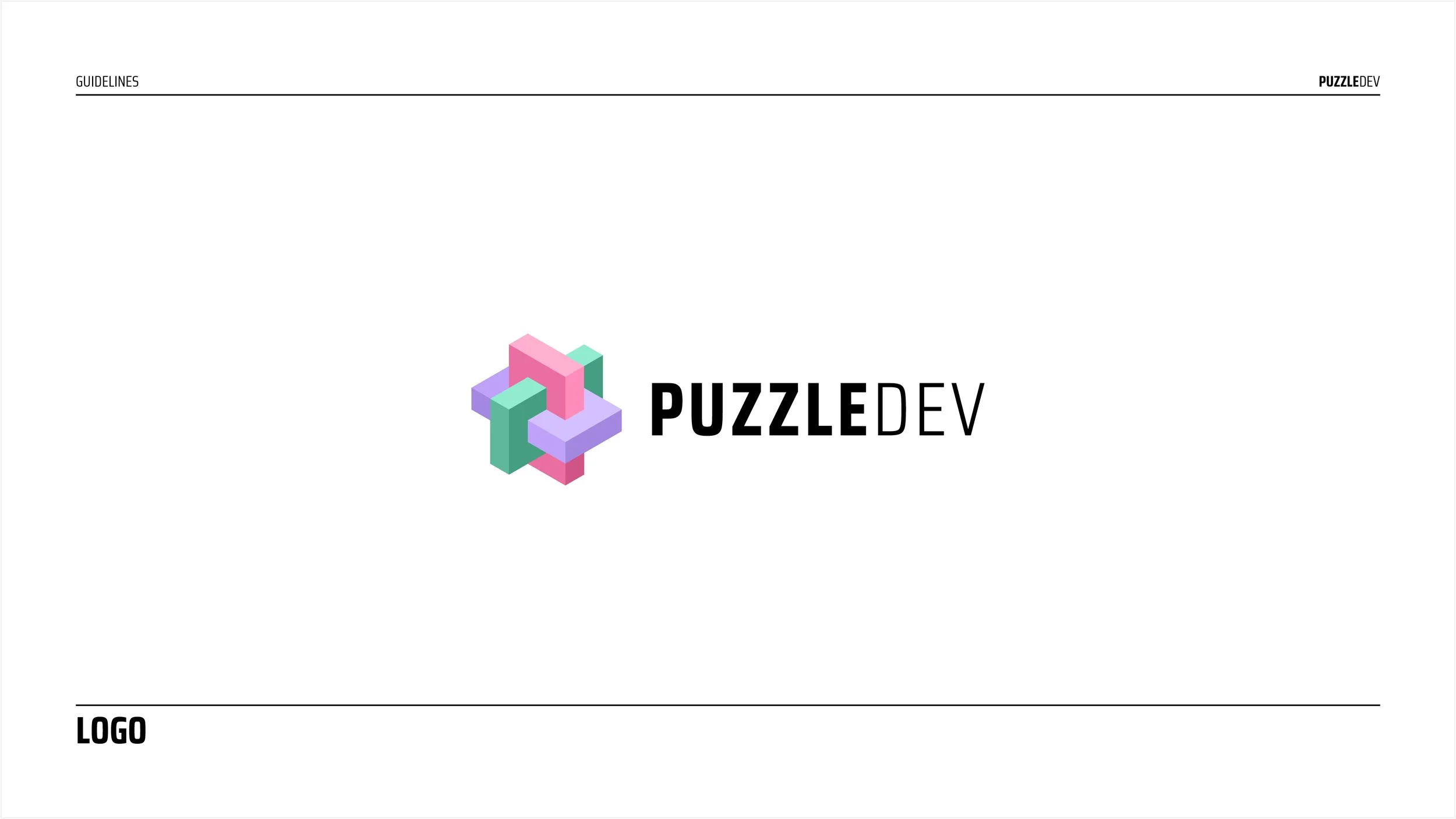 Puzzledesign logo with colorful interlocking 3D puzzle pieces and the text 'PUZZLEDEV' in black, on a white background.