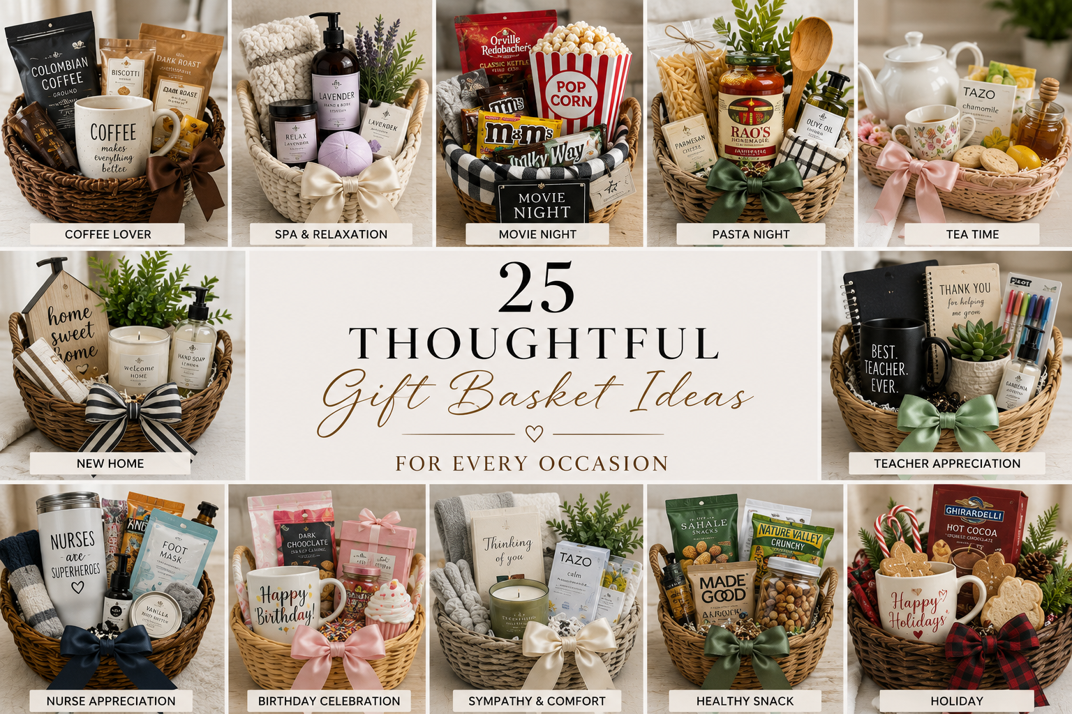 25 Thoughtful Gift Basket Ideas for Every Occasion