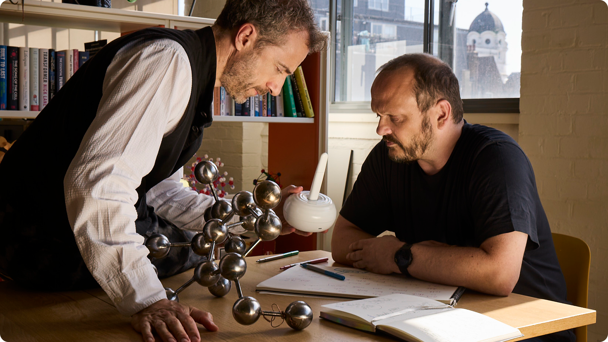 Founders D-J Collins and Thomas Heatherwick meeting about Early