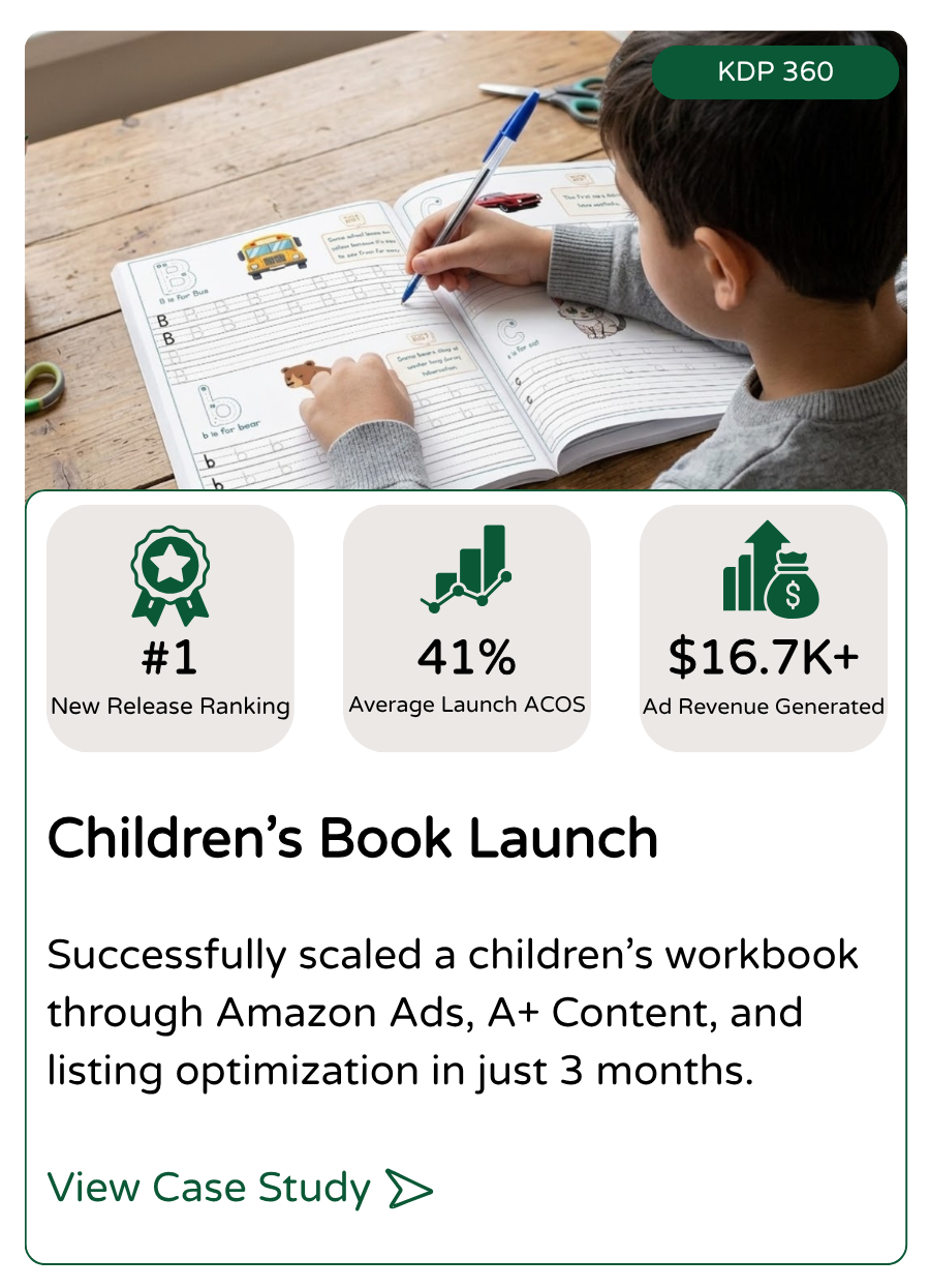 Amazon PPC Amazon KDP Book advertising Amazon advertising Amazon AMC PPC strategy Kindle Ads Amazon Ads amazon expertise amazon agency digital marketing agency